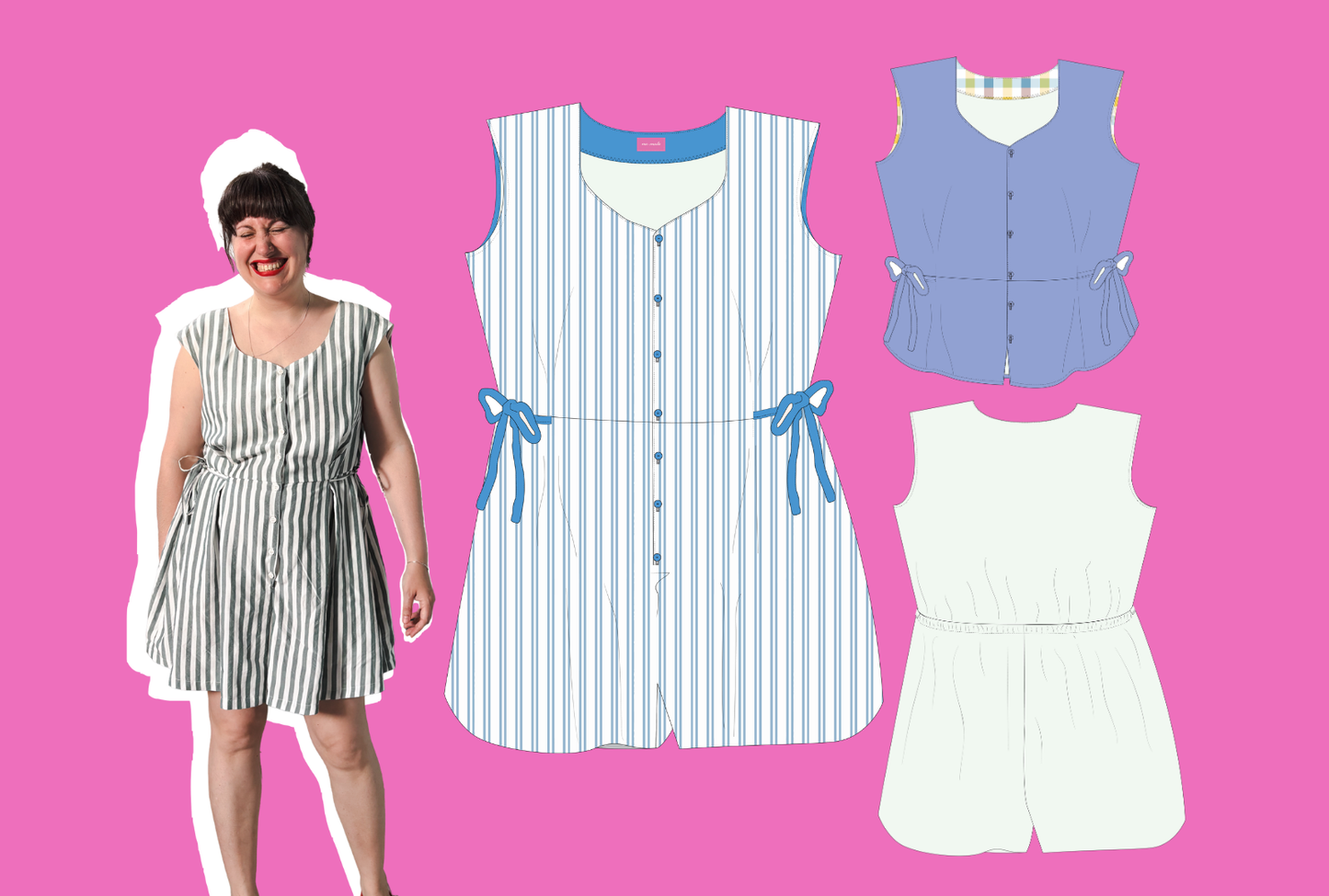 Ophelia Playsuit & Top sewing pattern